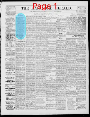 Page thumbnail for The Hartford Herald