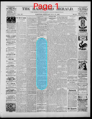 Page thumbnail for The Hartford Herald