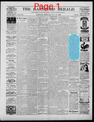 Page thumbnail for The Hartford Herald