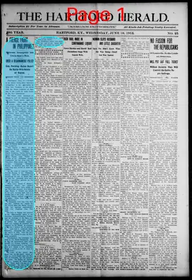 Page thumbnail for The Hartford Herald