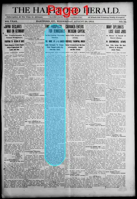 Page thumbnail for The Hartford Herald