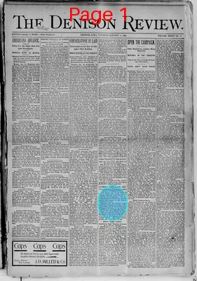 Page thumbnail for The Denison Review