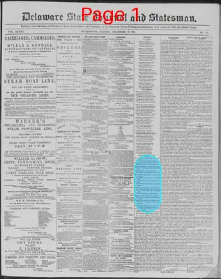 Page thumbnail for Delaware State Journal And Statesman