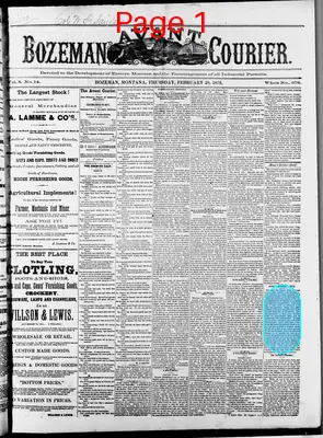 Page thumbnail for Bozeman Avant Courier