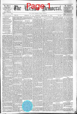 Page thumbnail for The Weston Democrat