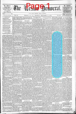 Page thumbnail for The Weston Democrat
