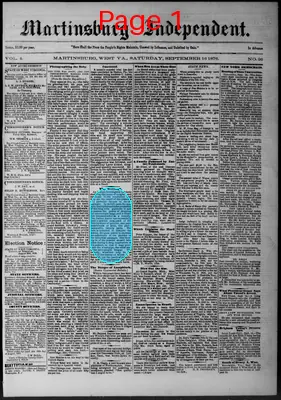 Page thumbnail for Martinsburg Independent