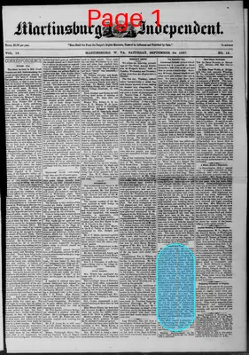 Page thumbnail for Martinsburg Independent