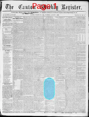 Page thumbnail for Canton Weekly Register