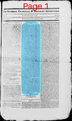 Page thumbnail for The Patowmac Guardian, And Berkeley Advertiser