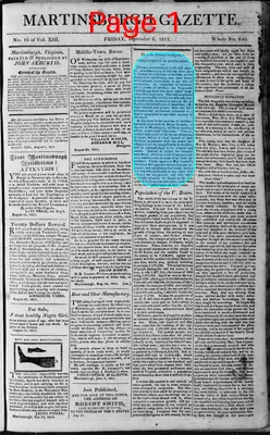 Page thumbnail for Martinsburgh Gazette