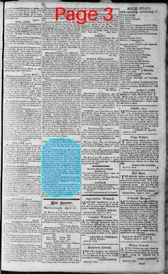 Page thumbnail for Martinsburgh Gazette