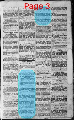 Page thumbnail for Martinsburgh Gazette