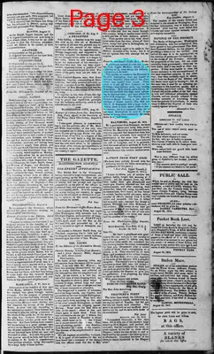 Page thumbnail for Martinsburgh Gazette
