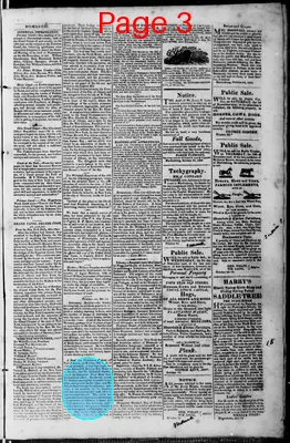 Page thumbnail for Martinsburgh Gazette