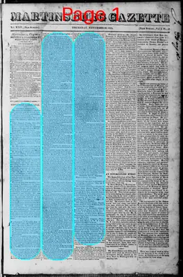 Page thumbnail for Martinsburgh Gazette