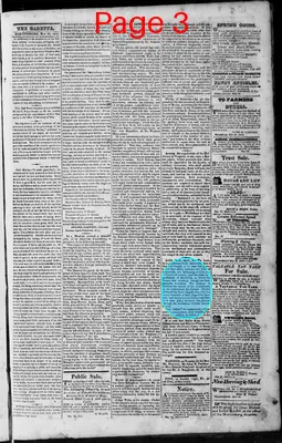 Page thumbnail for Martinsburgh Gazette
