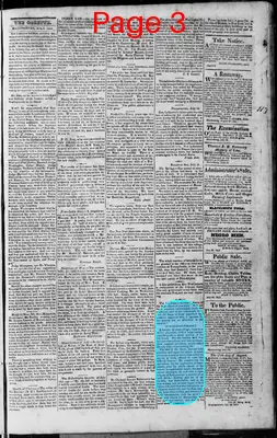 Page thumbnail for Martinsburgh Gazette
