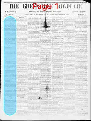 Page thumbnail for The Greenville Advocate