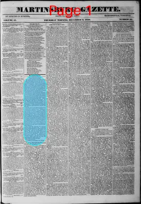 Page thumbnail for Martinsburg Gazette