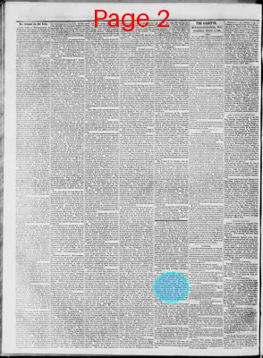 Page thumbnail for Martinsburg Gazette