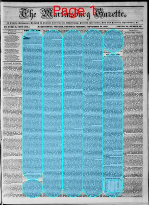 Page thumbnail for Martinsburg Gazette