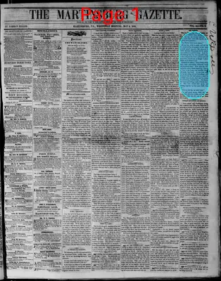 Page thumbnail for Martinsburg Gazette