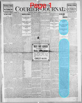 Page thumbnail for Weekly Courier Journal