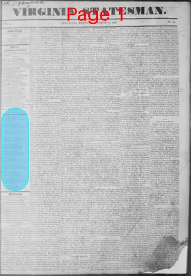 Page thumbnail for Virginia Statesman