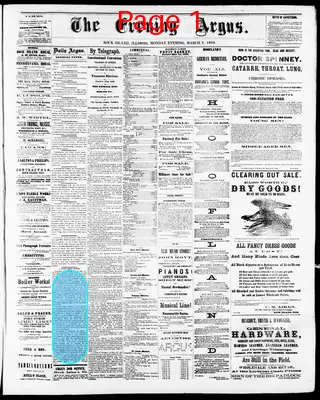 Page thumbnail for The Evening Argus