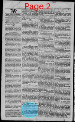 Page thumbnail for The Alexandrian: A Commercial, Agricultural And Literary Journal
