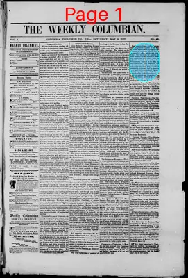Page thumbnail for The Weekly Columbian