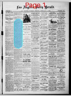 Page thumbnail for Los Angeles Daily Herald