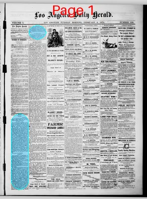 Page thumbnail for Los Angeles Daily Herald