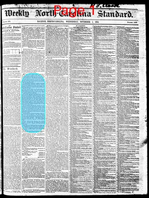 Page thumbnail for Weekly North Carolina Standard