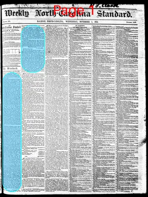 Page thumbnail for Weekly North Carolina Standard
