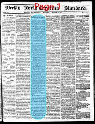 Page thumbnail for Weekly North Carolina Standard