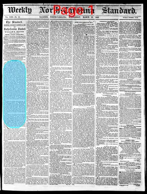 Page thumbnail for Weekly North Carolina Standard