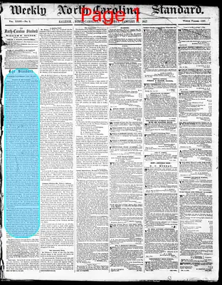 Page thumbnail for Weekly North Carolina Standard