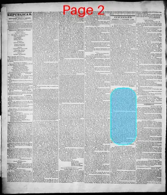 Page thumbnail for The Daily Cincinnati Republican, And Commercial Register