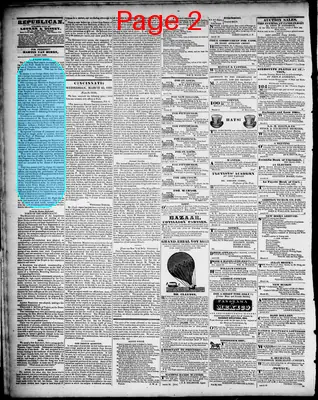 Page thumbnail for The Daily Cincinnati Republican, And Commercial Register