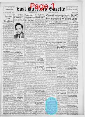 Page thumbnail for The East Hartford Gazette