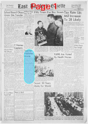 Page thumbnail for The East Hartford Gazette