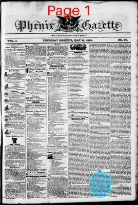 Page thumbnail for Phenix Gazette