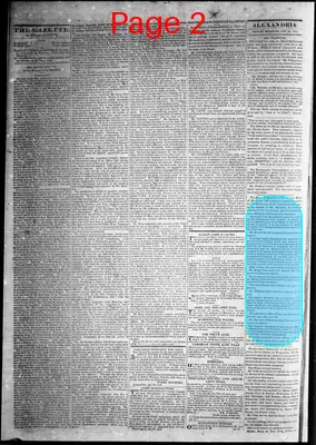 Page thumbnail for Alexandria Gazette