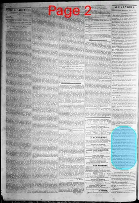 Page thumbnail for Alexandria Gazette