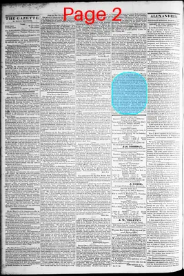 Page thumbnail for Alexandria Gazette