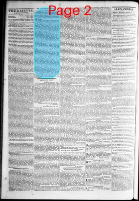 Page thumbnail for Alexandria Gazette