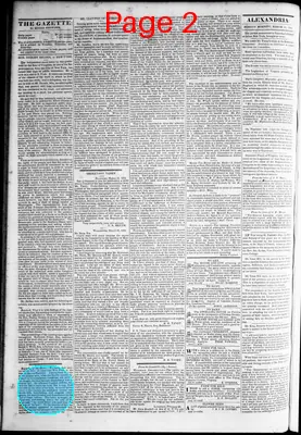 Page thumbnail for Alexandria Gazette
