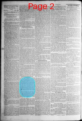 Page thumbnail for Alexandria Gazette
